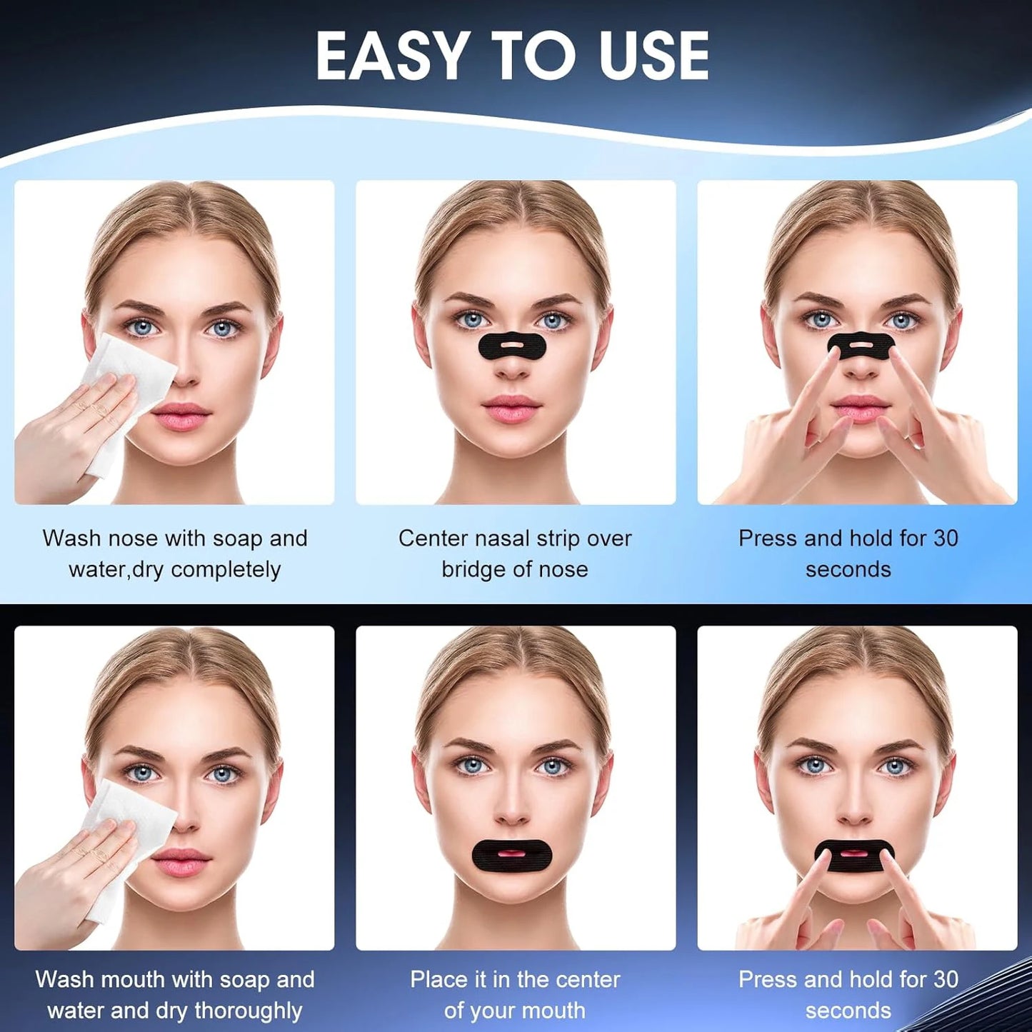 Sleep Better Anti-Snoring Mouth Tape – 30/60/90/150 Pcs